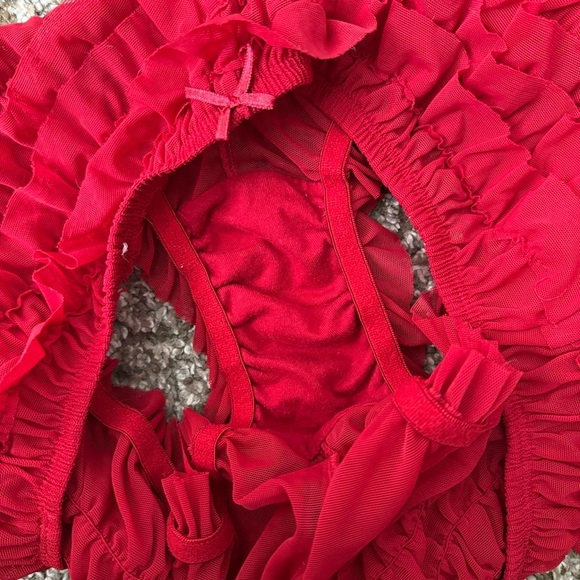 Red Ruffle Bloomers - Picture 4 of 4